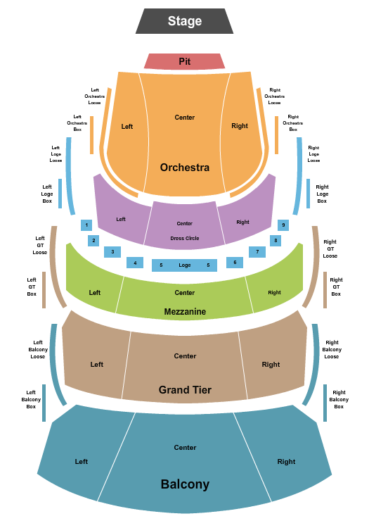 Helen DeVitt Jones Theater At The Buddy Holly Hall Les Miserables Seating Chart